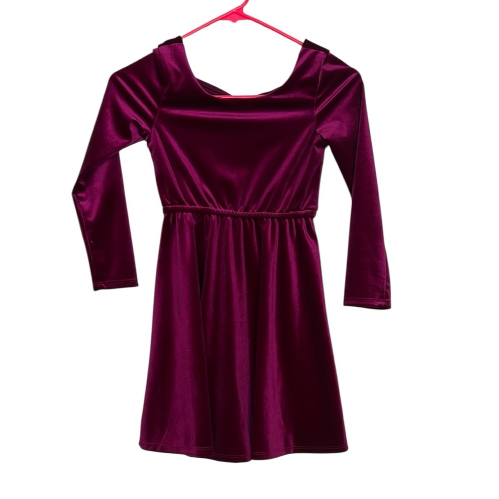 Bonnie Jean Fuchsia Long Sleeve Dress NWOT size 8